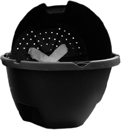 Eckert's Weekender Hanging Basket Black 16 Inch - Decorative Planters